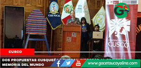 Dos propuestas cusqueñas buscan ingresar al Registro Memoria del Mundo