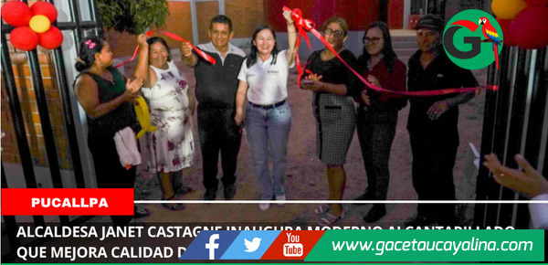Alcaldesa Janet Castagne inaugura moderno alcantarillado que mejora calidad de vida vecinal