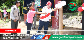 Sepahua mejora sistema de agua y fortalece servicios básicos rurales
