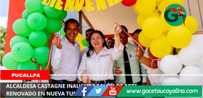 Alcaldesa Castagne inaugura salón de arte renovado en Nueva Tunuya