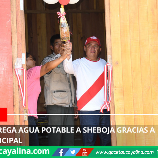 Sepahua entrega agua potable a Sheboja gracias a gestión municipal