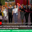 Alcaldesa Janet Castagne inaugura moderno alcantarillado que mejora calidad de vida vecinal