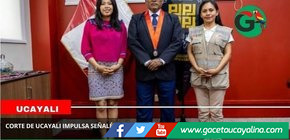 Corte de Ucayali impulsa señalética bilingüe para mejorar acceso a la justicia.