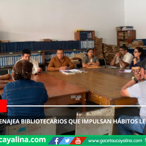 Pucallpa homenajea bibliotecarios que impulsan hábitos lectores comunitarios