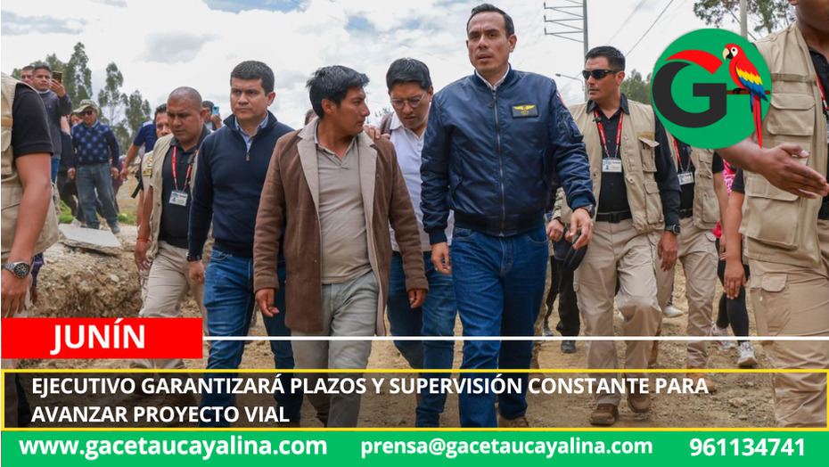 Presidente Jerí impulsa reactivación de carretera estratégica que unirá Jauja con la Selva