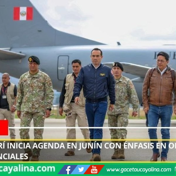 Presidente Jerí inicia agenda en Junín con énfasis en obras y servicios esenciales.