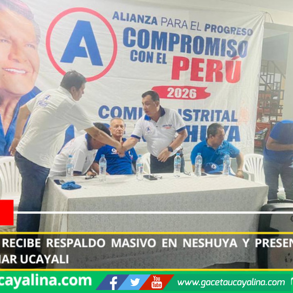 Edwin Miranda recibe respaldo masivo en Neshuya y presenta propuestas para transformar Ucayali