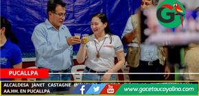 Alcaldesa Janet Castagne inaugura servicio eléctrico que transforma AA.HH. en Pucallpa