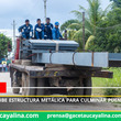 Contamana recibe estructura metálica para culminar puente 8 de Mayo