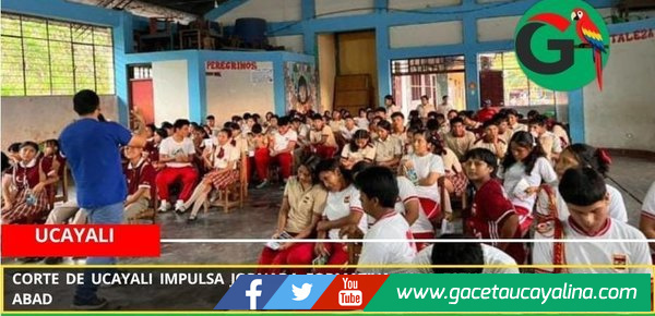 Corte de Ucayali impulsa jornada formativa para estudiantes de Padre Abad.