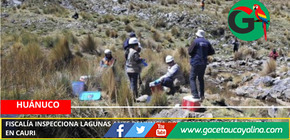 Fiscalía inspecciona lagunas ante denuncia por contaminación minera en Cauri