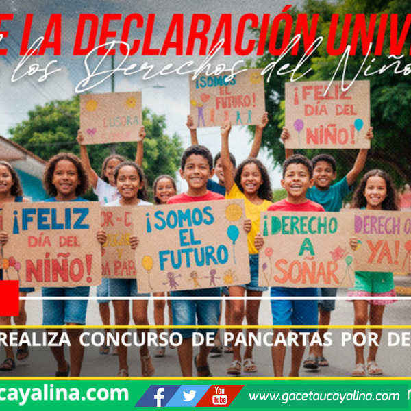 Hoy Sepahua realiza concurso de pancartas por derechos de la niñez