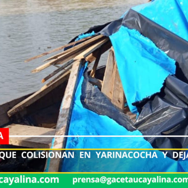 Dos Peque Peque colisionan en Yarinacocha y dejan adulto herido