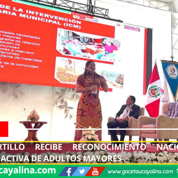 Coronel Portillo recibe reconocimiento nacional por participación activa de adultos mayores