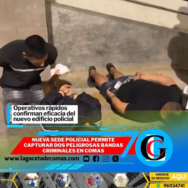 Nueva sede policial permite capturar dos peligrosas bandas criminales en Comas