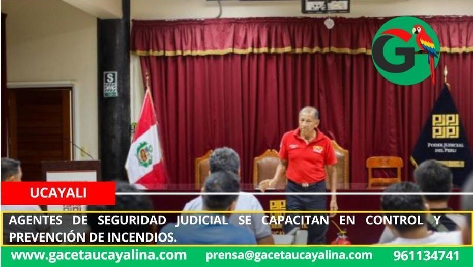 Agentes de seguridad judicial se capacitan en control y prevención de incendios.