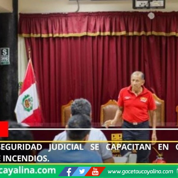 Agentes de seguridad judicial se capacitan en control y prevención de incendios.