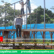 Avanza construcción del moderno espacio deportivo en barrio Alfonso Ugarte en Contamana