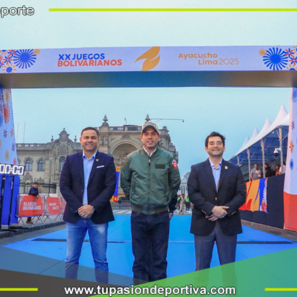 Presidente Jerí dio el banderazo de partida de la maratón 42K de los Bolivarianos