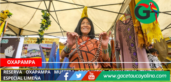Reserva Oxapampa muestra productos sostenibles en feria especial limeña