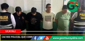 Cae red policial que cobraba S/ 3,000 a mineros ilegales en Ucayali.