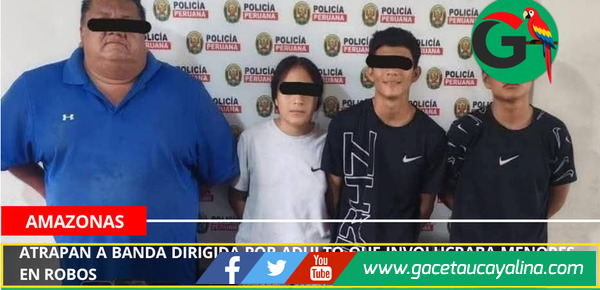 Atrapan a banda dirigida por adulto que involucraba menores en robos