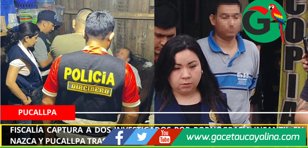 Fiscalía captura a dos investigados por pornografía infantil en Nazca y Pucallpa tras alerta internacional del NCMEC