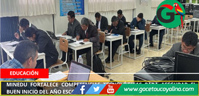 Minedu fortalece competencias tecnológicas para asegurar el Buen Inicio del Año Escolar 2026.