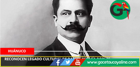 Reconocen legado cultural de Daniel Alomía Robles.