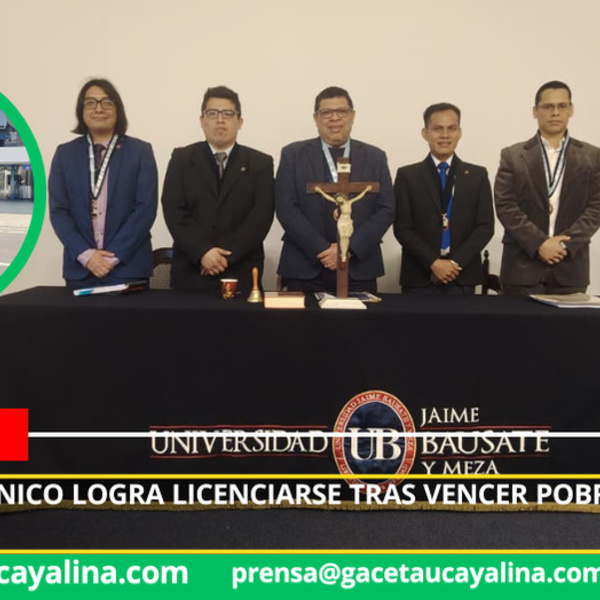 Joven amazónico logra licenciarse tras vencer pobreza y grandes obstáculos