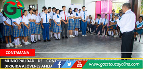Municipalidad de Contamana impulsa orientación superior dirigida a jóvenes afiliados