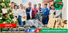 Corte de Loreto entrega residuos reciclables a Maynas para impulsar la economía circular.