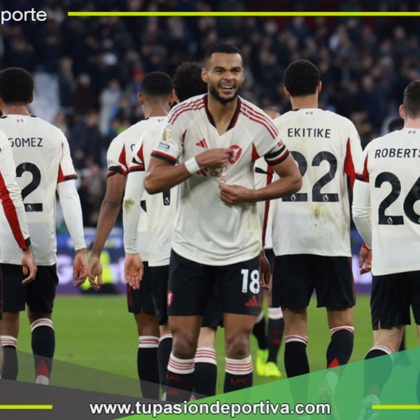 Liverpool reacciona y logra 2-0 sobre West Ham para salvar a Slot