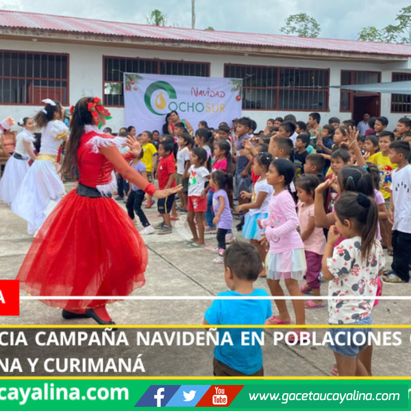Ocho Sur inicia campaña navideña en poblaciones originarias de Nueva Requena y Curimaná
