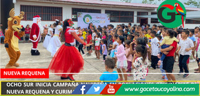 Ocho Sur inicia campaña navideña en poblaciones originarias de Nueva Requena y Curimaná