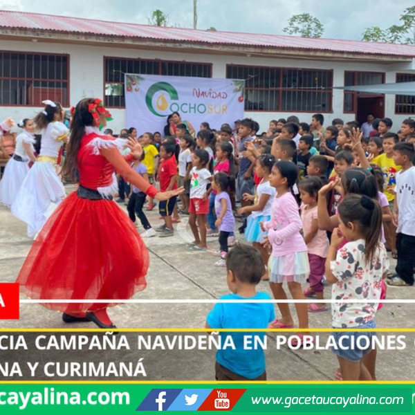 Ocho Sur inicia campaña navideña en poblaciones originarias de Nueva Requena y Curimaná