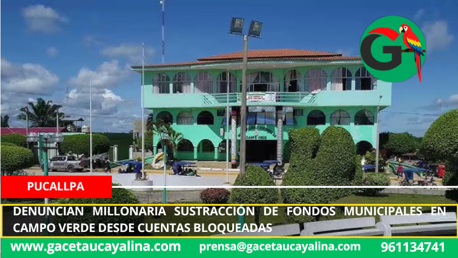 Denuncian millonaria sustracción de fondos municipales en Campo Verde desde cuentas bloqueadas