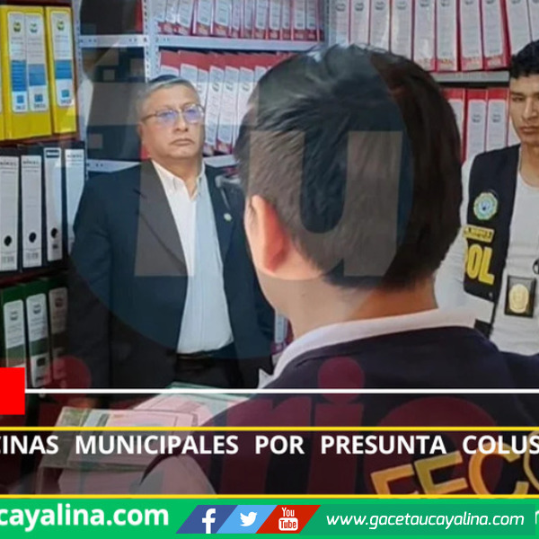 Allanan oficinas municipales por presunta colusión en obra comunal.