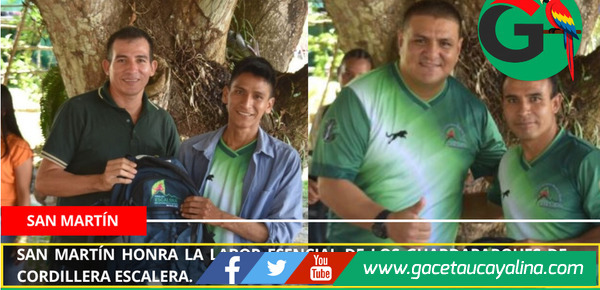 San Martín honra la labor esencial de los guardaparques de Cordillera Escalera.
