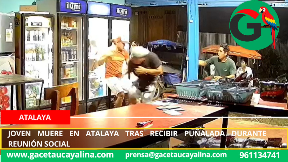 Joven muere en Atalaya tras recibir puñalada durante reunión social