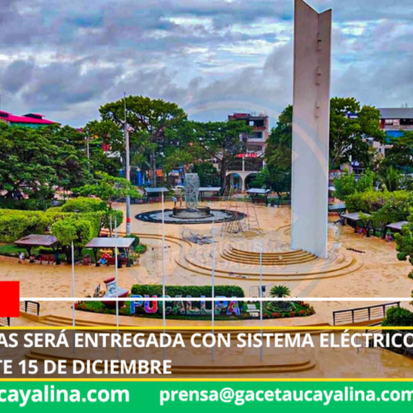 Plaza de Armas será entregada con sistema eléctrico totalmente renovado este 15 de diciembre