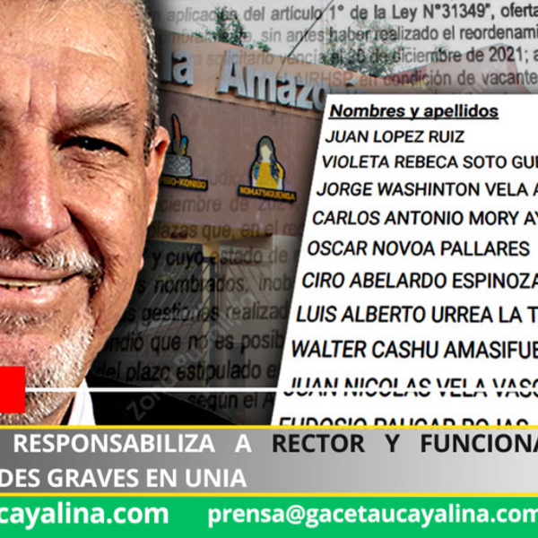 Contraloría responsabiliza a rector y funcionarios por irregularidades graves en UNIA