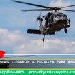 Tres Black Hawk llegaron a Pucallpa para reforzar lucha antidrogas