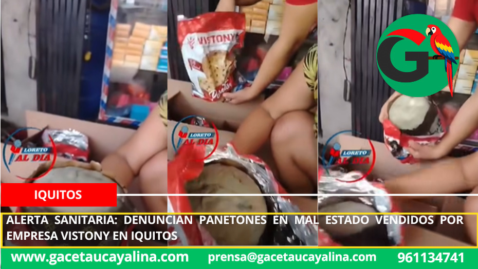 Solidaridad en riesgo: empresaria denuncia panetones en mal estado en Iquitos