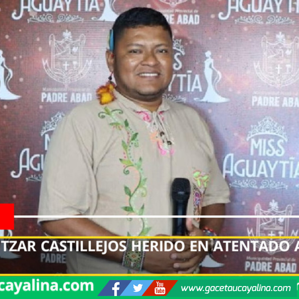 Periodista Mitzar Castillejos herido en atentado armado en Aguaytía