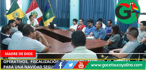 CODISEC acuerda acciones de control para garantizar una Navidad segura en Mazuko