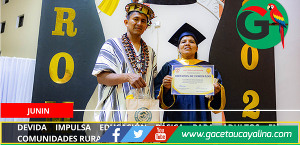 Familias ashaninkas culminan estudios básicos con asistencia de Devida