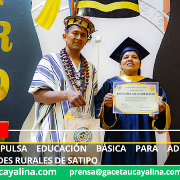 Familias ashaninkas culminan estudios básicos con asistencia de Devida