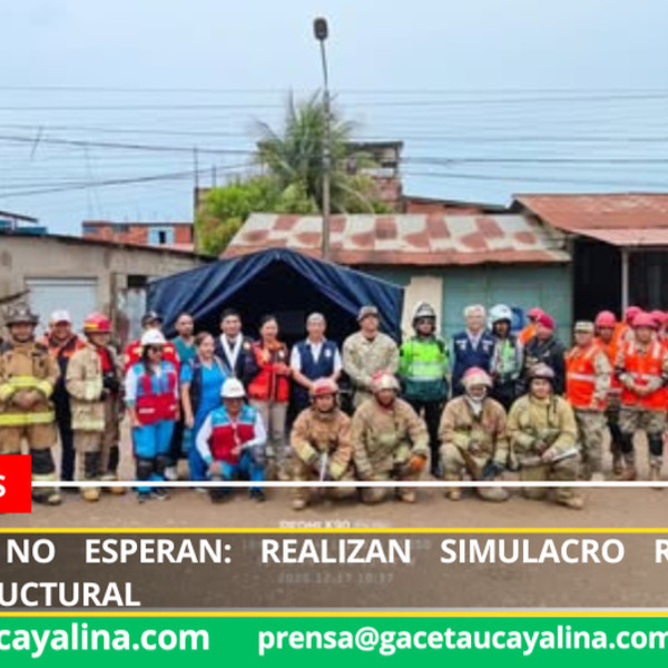 Madre de Dios realiza primer simulacro regional ante incendio estructural