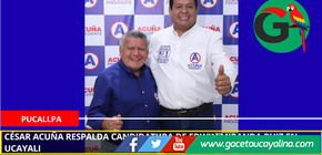 César Acuña respalda candidatura de Edwin Miranda Ruiz en Ucayali